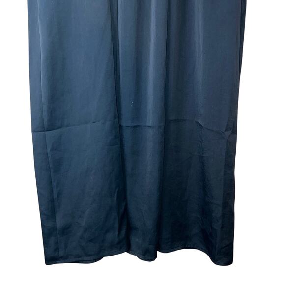 Maison Jules Solid Navy Stone “Manila” Maxi Skirt, Pockets, Zipper, Size M, NWT! - Picture 2 of 3